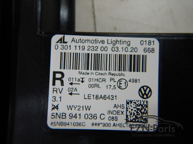 VW Tiguan Facelift Koplamp Rechts VOLLED 5NB941036C