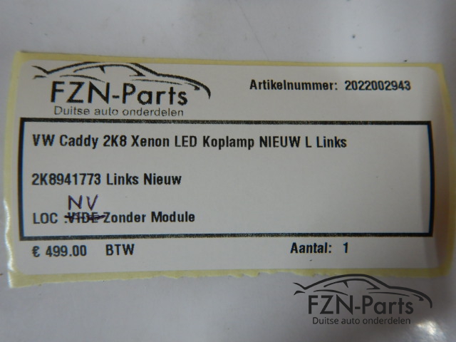 VW Caddy 2K8 Xenon LED Koplamp NIEUW L Links