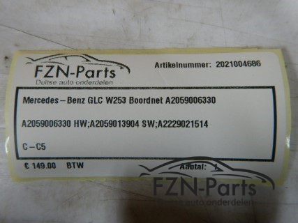 Mercedes-benz GLC W253 boordnet A2059006330