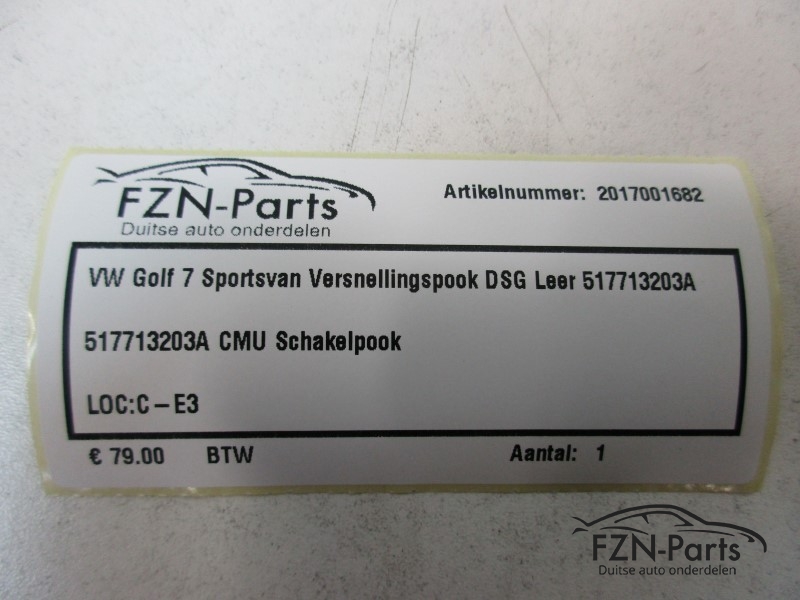 VW Golf 7 Sportsvan Versnellingspook DSG Leer 517713203A