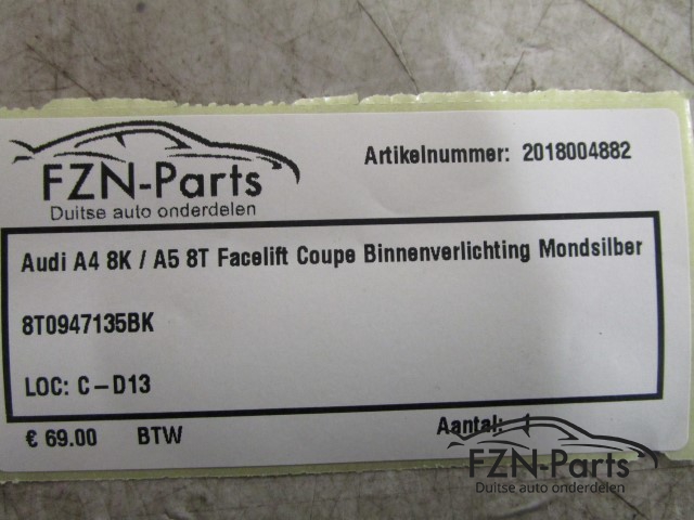 Audi A4 8K / A5 8T Facelift Coupe Binnenverlichting Mondsilber