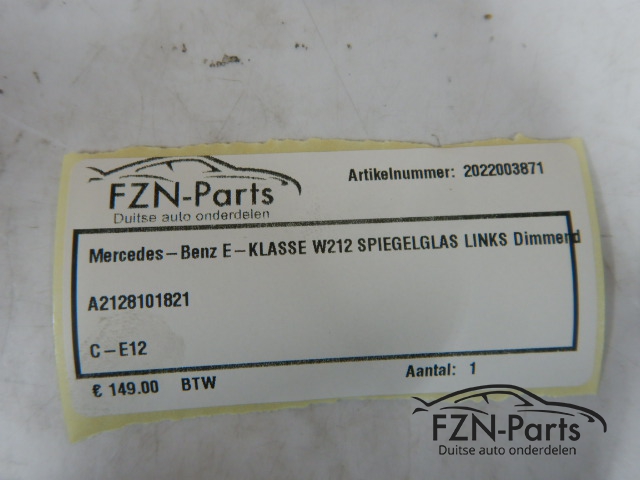 Mercedes-Benz E-Klasse W212 Spiegelglas Links Dimmend
