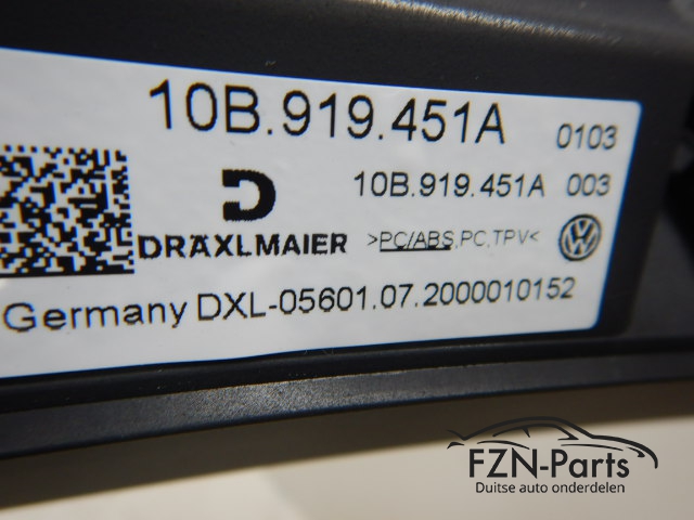VW ID3 10A Dashboard Lijst Bovenzijde Verlicht Zwart 10B919451A