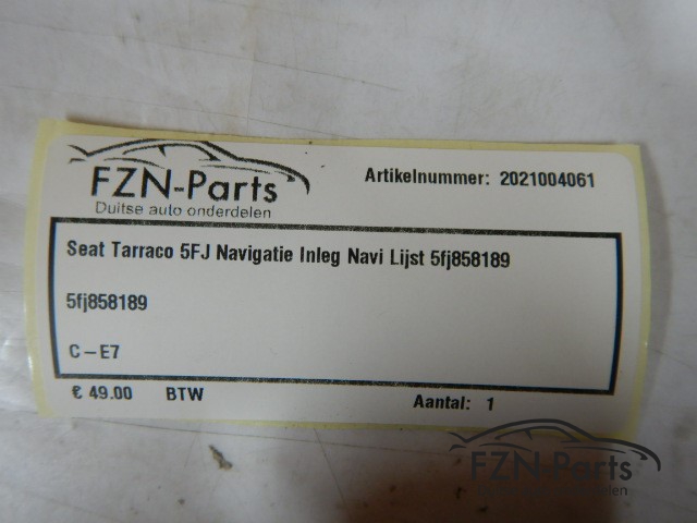 Seat Tarraco 5FJ Navigatie Inleg Navi Lijst 5FJ858189