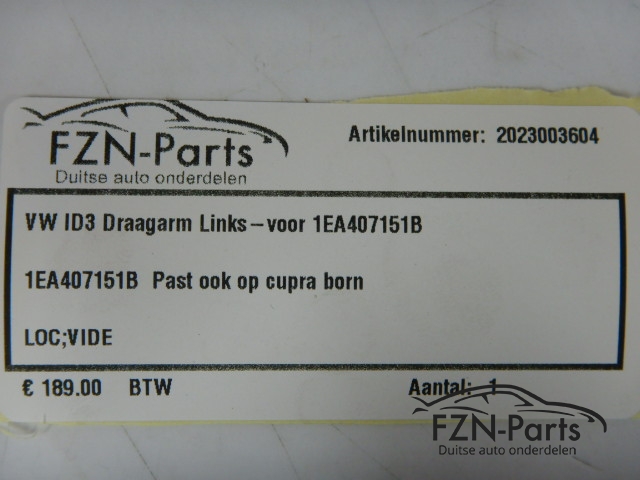 VW ID3 Draagarm Links-Voor 1EA407151B