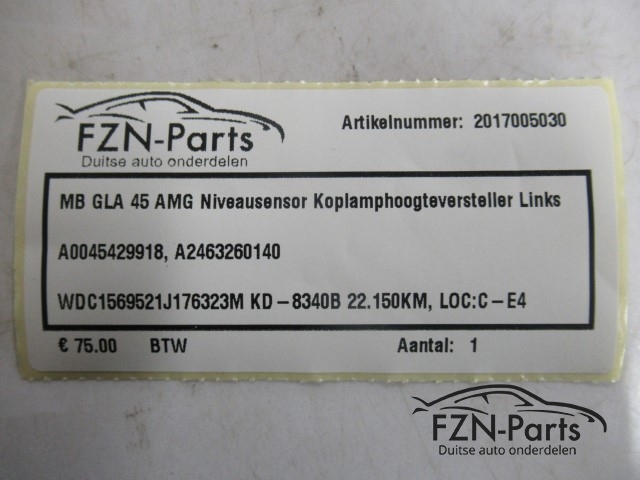Mercedes-Benz GLA 45 AMG Niveausensor Koplamphoogteversteller Links