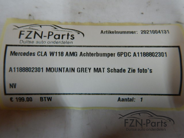 Mercedes-Benz CLA-Klasse W118 AMG Achterbumper 6PDC A1188802301