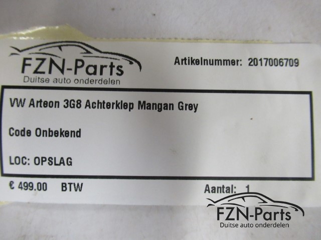 VW Arteon 3G8 Achterklep LB7R Mangan Grey