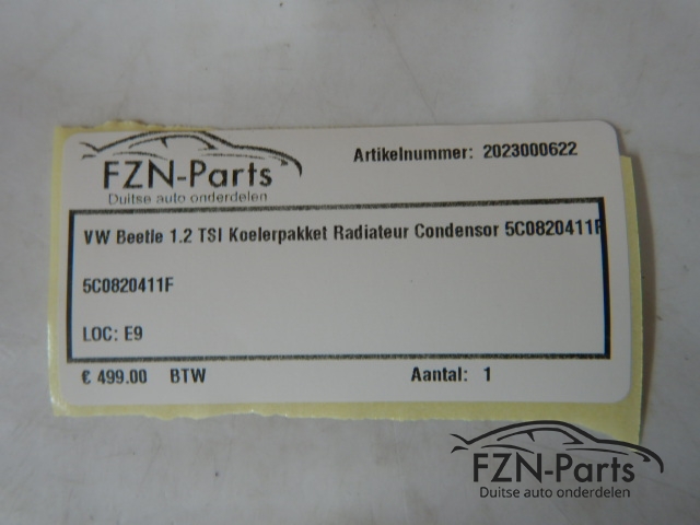 VW Beetle 1.2 TSI Koelerpakket Radiateur Condensor 5C0820411F