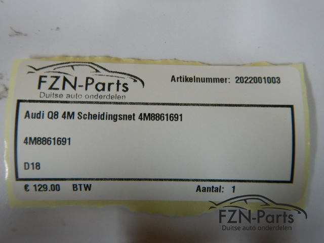 Audi Q8 4M Scheidingsnet 4M8861691