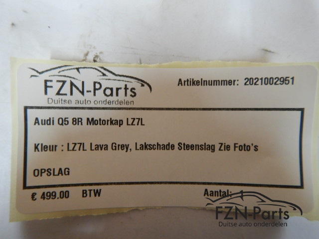 Audi Q5 8R Motorkap LZ7L