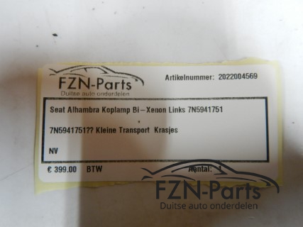 Seat Alhambra 7N5 Koplamp Bi-Xenon Links 7N5941751