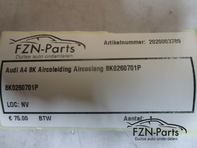 Audi A4 8K Aircoleieing Aircoslang 8K026071P