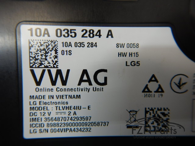 VW ID3 11A Regelapparaat Online Diensten 10A035284A