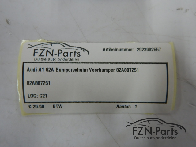 Audi A1 82A Bumperschuim Voorbumper 82A807251