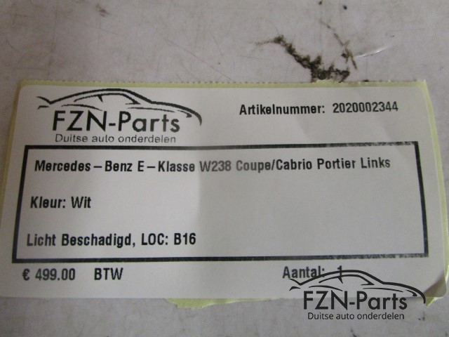 MERCEDES-BENZ E-Klasse W238 Coupe/Cabrio Portier Links