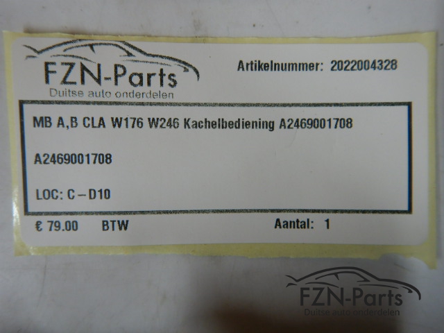 Mercedes-Benz A,B, CLA Klasse W176 W246 Kachelbediening A2469001708