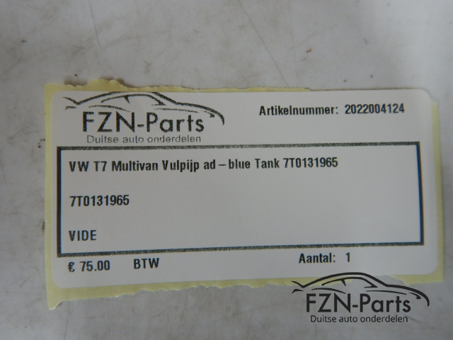 VW T7 Multivan Vulpijp Ad-Blue Tank 7T0131965
