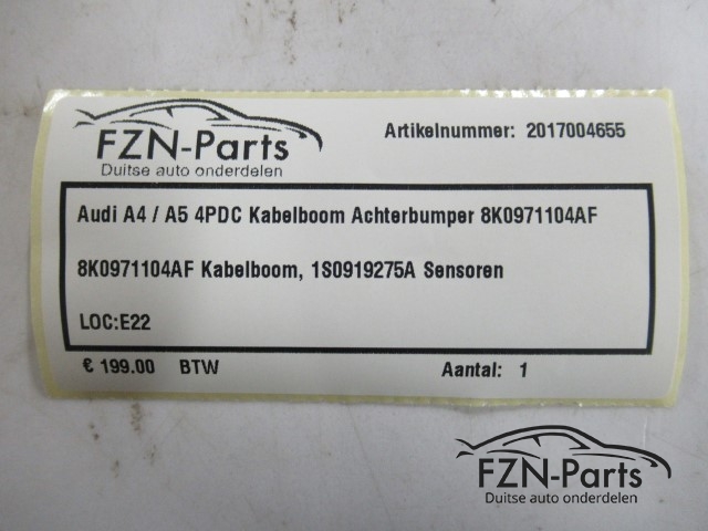 Audi A4 / A5 4PDC Kabelboom Achterbumper 8K0971104AF