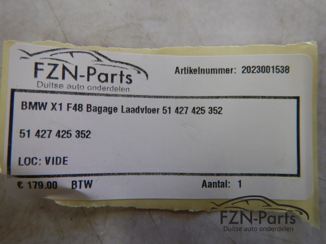 BMW X1 F48 Bagage Laadvloer 51 427 425 352