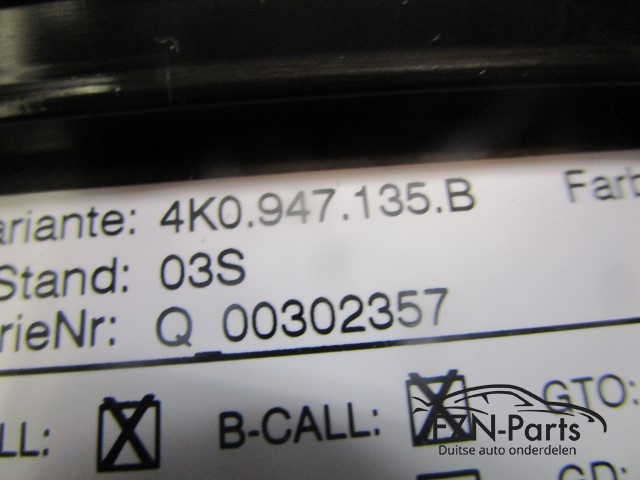 Audi A7 4K Binnenverlichting Voorzijde 4K0947135B