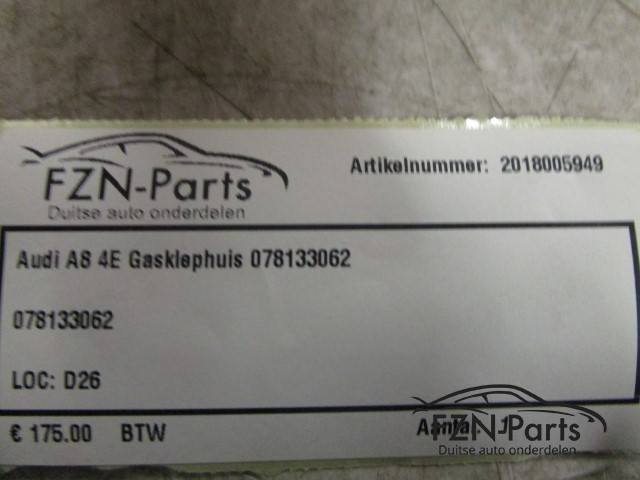 Audi A8 4E Gasklephuis 078133062
