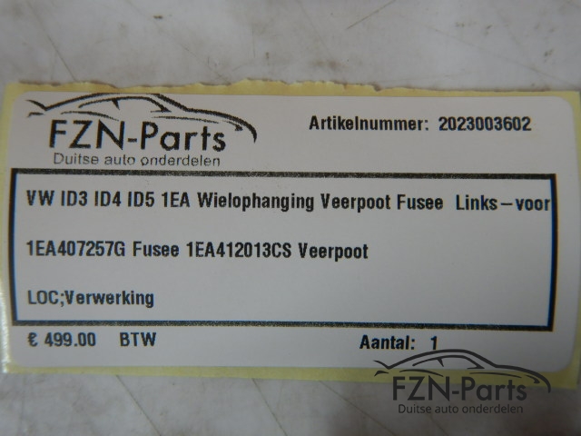 VW ID3 ID4 ID5 1EA Wielophanging Veerpoot Fusee Links-Voor