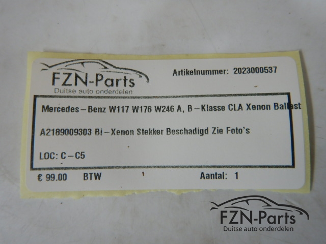 Mercedes-Benz W117 W176 W246 A, B-Klasse CLA Xenon Ballast