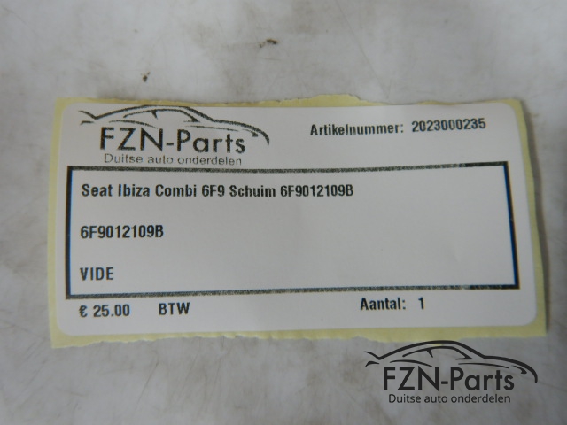 Seat Ibiza Combi 6F9 Schuim 6F9012109B