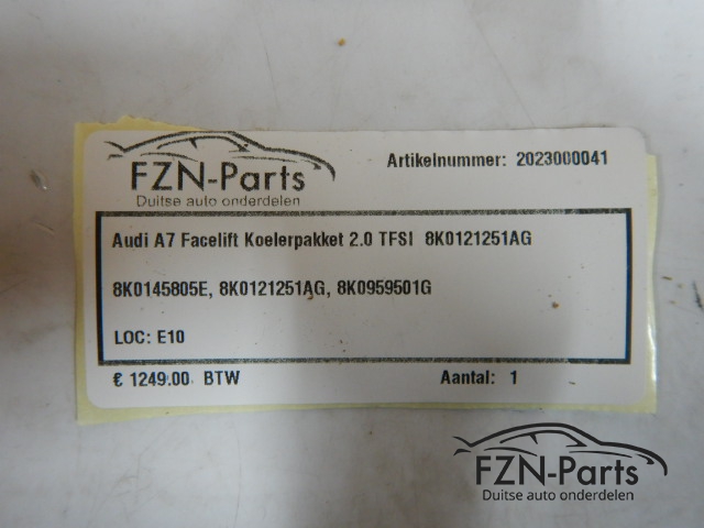 Audi A7 Facelift Koelerpakket 2.0 TFSI 8K0121251AG
