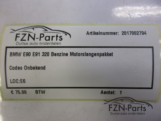 BMW E90 E91 320 Benzine Motorslangenpakket