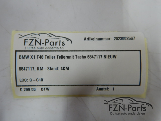 BMW X1 F48 Teller Tellerunit Tacho 6847117 NIEUW