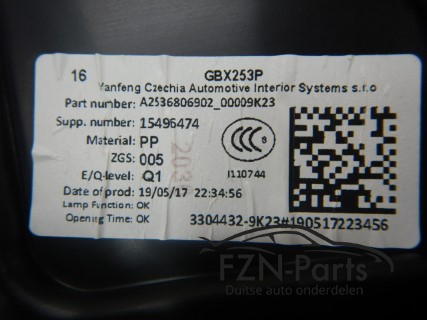 Mercedes-benz GLC dashboardkast A2536806902
