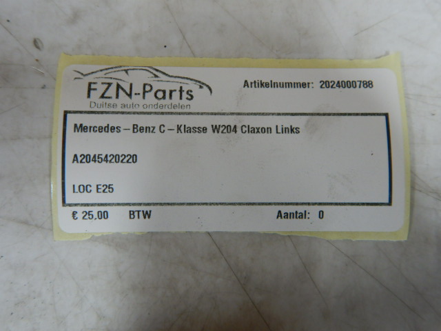 Mercedes-Benz C-Klasse W204 Claxon Links