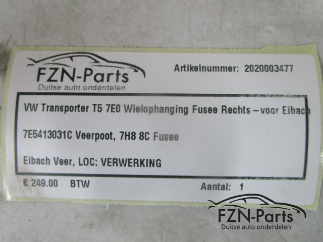 VW Transporter T5 7E0 Wielophanging Fusee Rechts-Voor Eibach