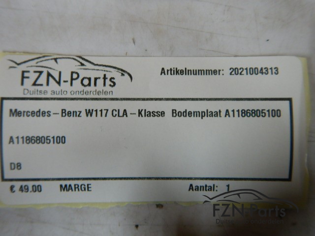 Mercedes-Benz W118 CLA-Klasse Bodemplaat A1186805100