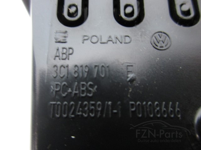 VW Passat B6/B7 Luchtrooster Dashboard Links 3C1819701E