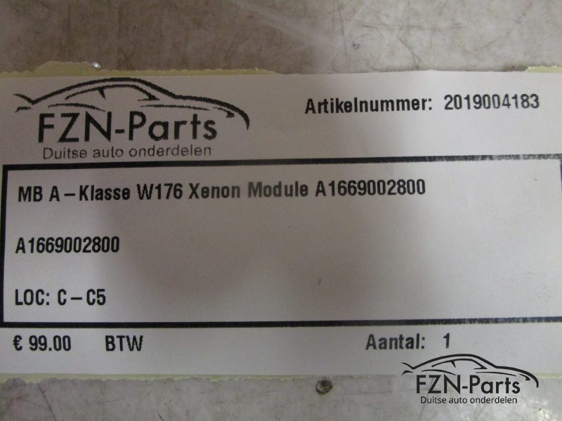 Mercedes-Benz A-Klasse W176 Xenon Module A1669002800