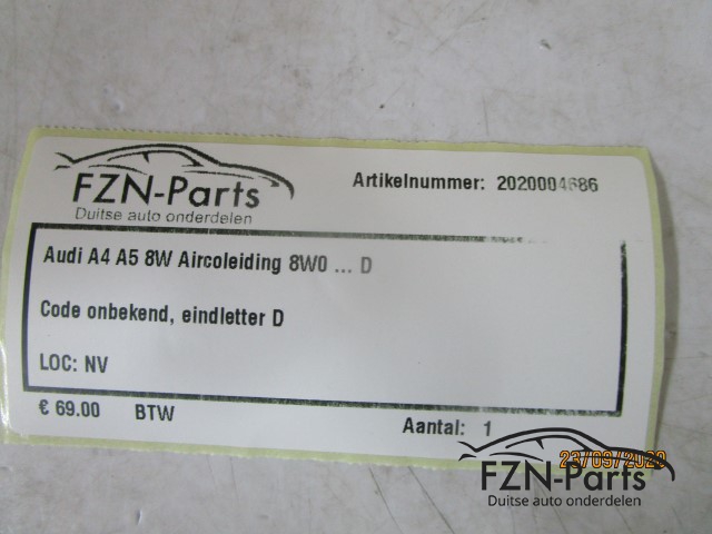 Audi A4 A5 8W Aircoleiding 8W0 D