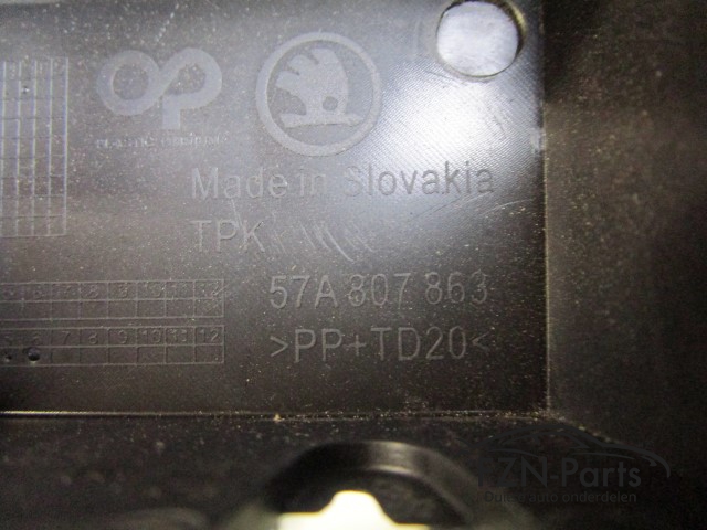 Skoda Karoq Bumpergeleider Achter Compleet 57A807863