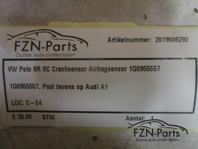 VW Polo 6R 6C Crashsensor Airbagsensor 1Q0955557