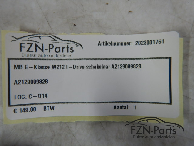 Mercedes-Benz E-Klasse W212 I-Drive Schakelaar A2129009828