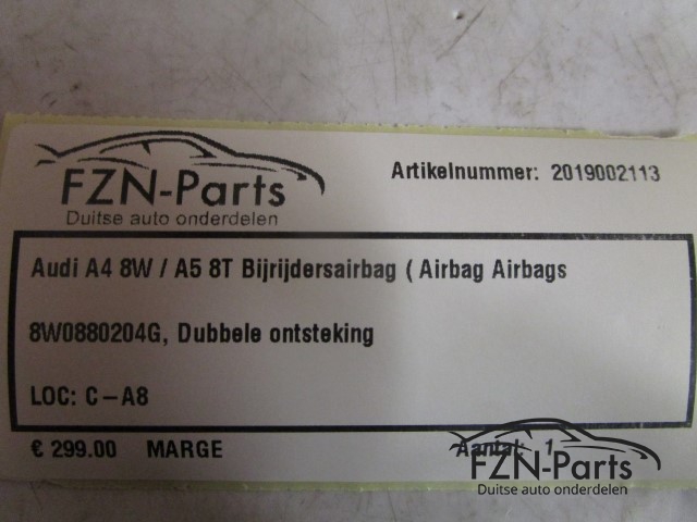 Audi A4 8W / A5 8W Bijrijdersairbag (Airbag Airbags)