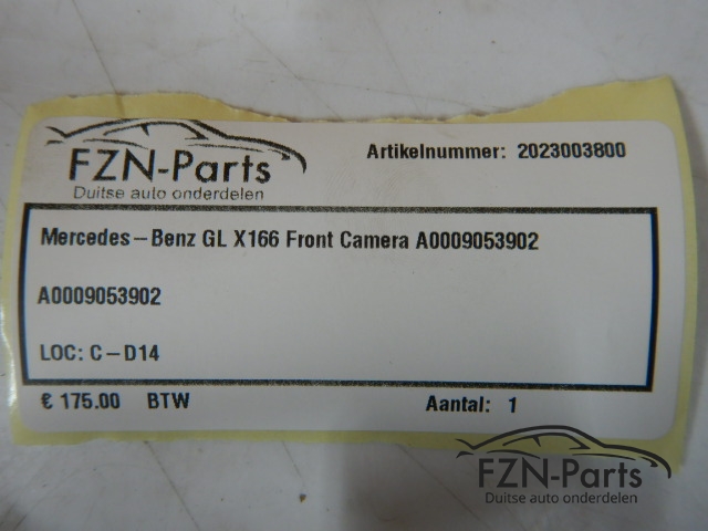 Mercedes-Benz GL X166 Front Camera A0009053902