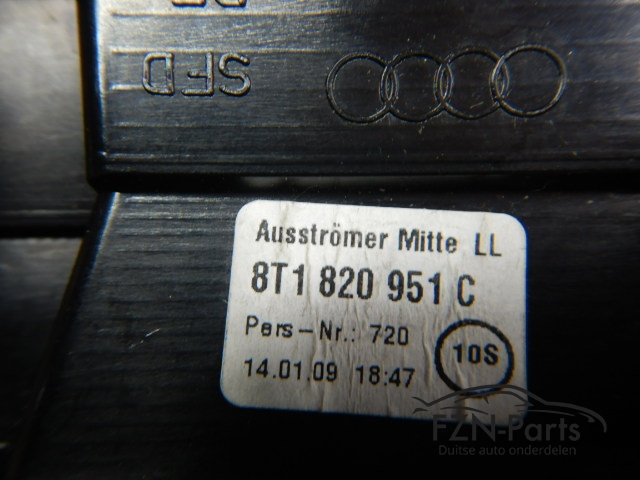 Audi A4 8K / A5 8T Luchtrooster Dashboard Midden
