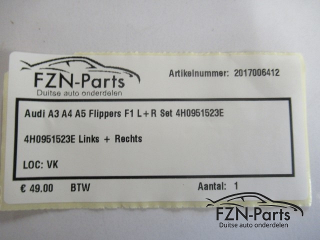 Audi A3 A4 A5 Flippers F1 L+R Set 4H0951523E