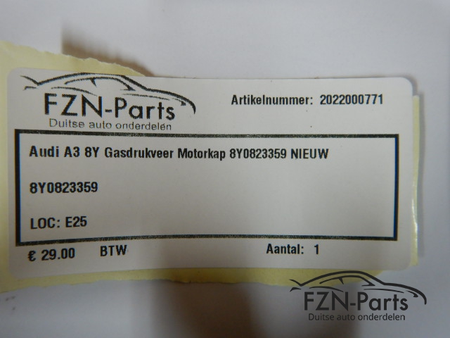 Audi A3 8Y Gasdrukveer Motorkap 8Y0823359 NIEUW