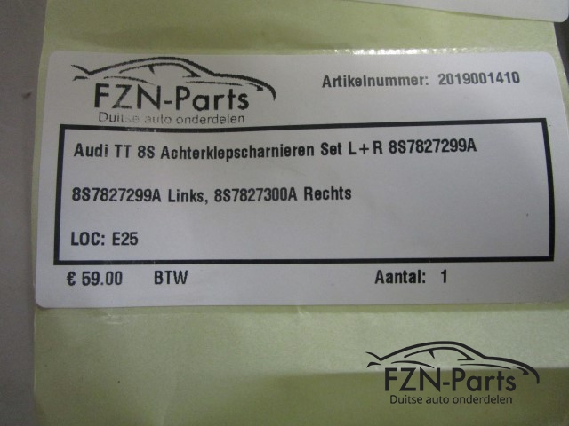 Audi TT 8S Achterklepscharnieren Set L + R 8S7827299A
