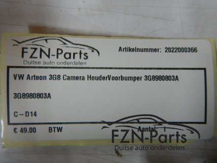 VW Arteon 3G8 Camera Houder Voorbumper 3G8980803A