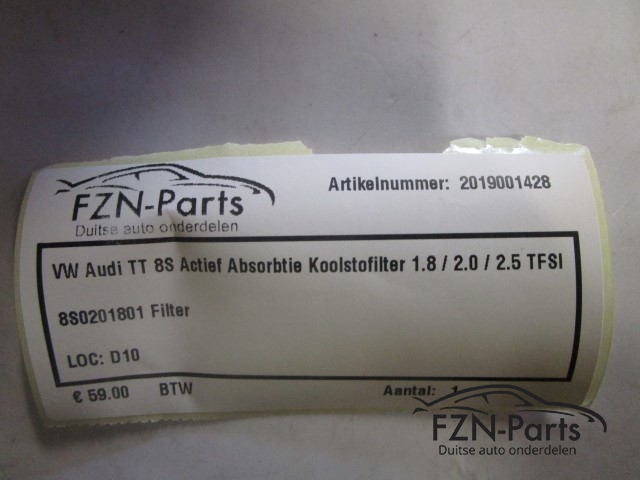 Audi TT 8S Actief Absorbtie Koolstoffilter 1.8 / 2.0 / 2.5 TFSI